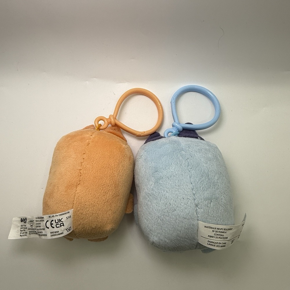 Bluey And Friends Mini Plush Clip On Lot Of 2 Bluey & Bingo - Picture 2 of 3